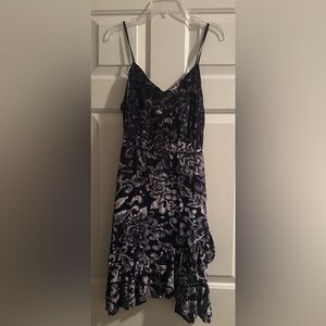 Sugarlips Strapless Black and White Floral Dress